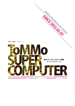 こちら - ToMMo Supercomputer