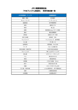 JR八尾駅前商店会 - やおプレミアム商品券