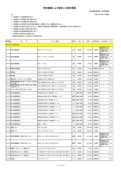特別調査単価表（PDF文書 219KB）