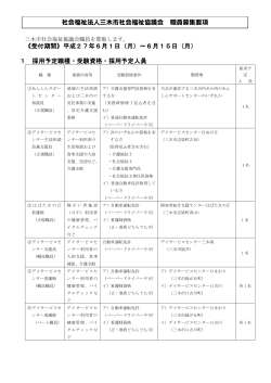 H27.06募集要項 - 三木市社会福祉協議会