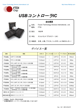 FTDI製品カタログ - Daitron[ダイトエレクトロン株式会社]