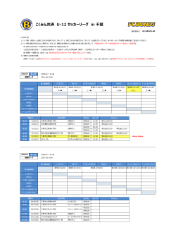 こくみん共済 U-12 サッカーリーグ in 千葉