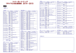 トナーカートリッジ リサイクル対応機種表 2014～2015