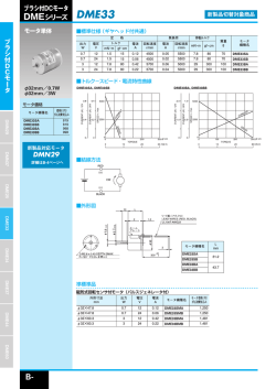 ブラシ付DCモータ DMEシリーズ DMN29