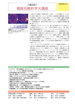 複雑系解析学大講座