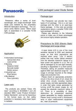 CAN packaged Laser Diode Series Appkication Note