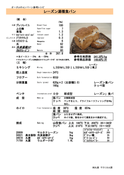 レーズン湯種食パン