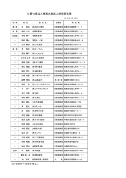 公益社団法人奄美大島法人会役員名簿