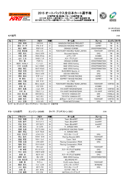 2015 オートバックス全日本カート選手権