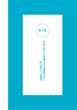 第4章 今後に向けた課題及び当面重点的に取り組むべき事項