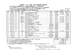 2015下期競技予定表 - 文京区アーチェリー協会
