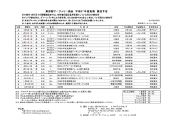 2015下期競技予定表 - 文京区アーチェリー協会