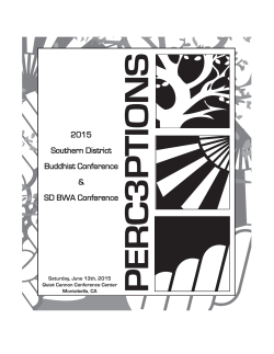 SANBUTSUGE - 2015 Southern District Buddhist Conference and