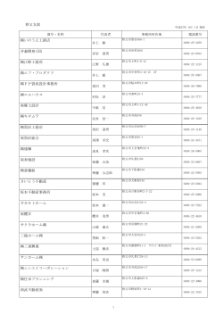 秩父支部 浅香建設工業   いのうえ工務店 井森開発(同) 江野工務所 エフ