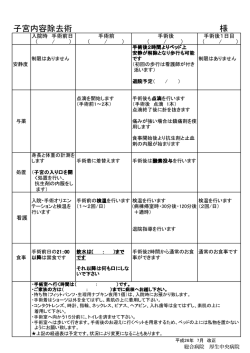 子宮内容除去術 様