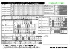 RS TAICHI レーシングギア・レザーアイテム在庫表