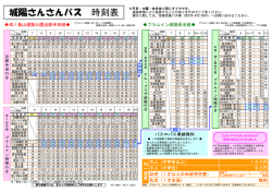 城陽さんさんバス 時刻表