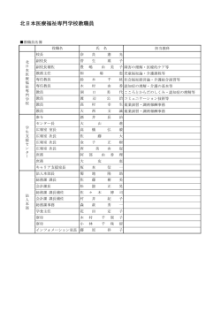 北日本医療福祉専門学校教職員