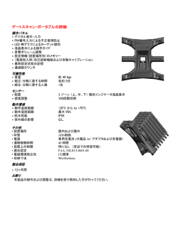 ゲートスキャン・ポータブルの詳細 - 英国スキャナMSC社（SCANNA MSC