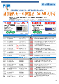 計測器・リセール品1