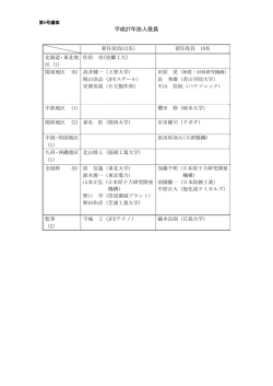 平成27年法人役員