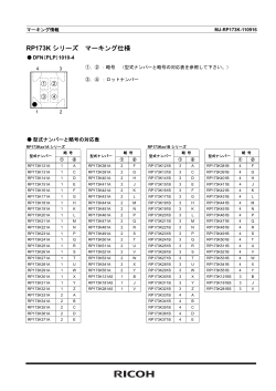 RP173K シリーズ マーキング仕様