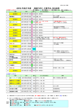 H27(2015)年度 年間計画