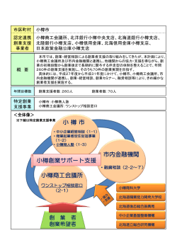 小樽市創業支援事業計画の概要（PDF形式/204KB）