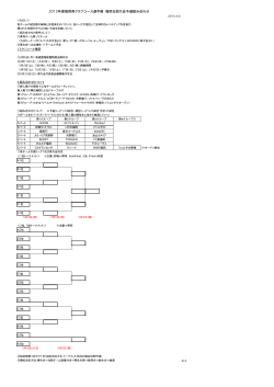 2015年度福岡県クラブユース選手権    福岡支部大会予選組み合わせ