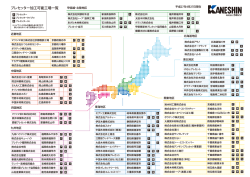 プレセッター加工可能工場一覧