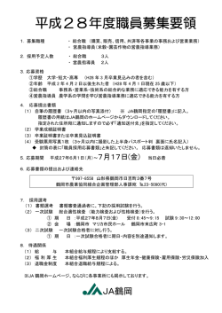 H28年度募集要領：印刷用（PDFファイル）