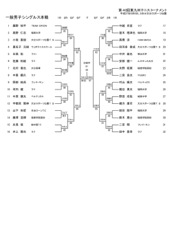 一般男子シングルス本戦