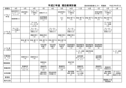 平成27 年度現任教育計画はこちら