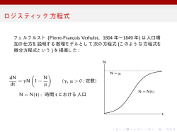 ロジスティック方程式