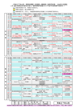 平成27年4月 - 福岡市立博多体育館