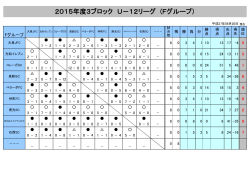 2015年度3ブロック U－12リーグ (Fグループ）