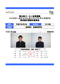 早稲田実業 後藤・高倉ペア