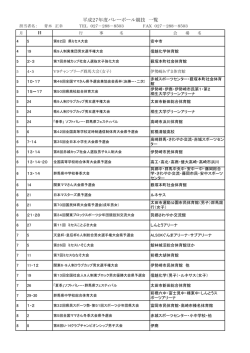 行事一覧