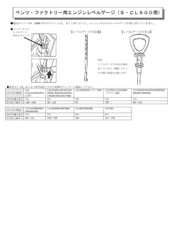 ベンツ・ファクトリー用エンジンレベルゲージ（S・CL600用）