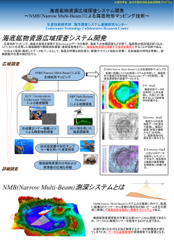 による海底地形マッピング技術 - 東京大学 生産技術研究所 海洋探査