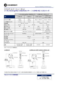 メータレスEnergyMax-USB/RSセンサー： J-10MB