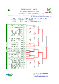tournament トー ナメント - 茨木市スポーツ少年団