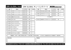 GRK GLOBAL Vol.4 GRK GLOBAL チューニングパーツ
