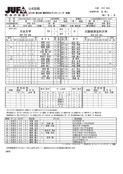 公式記録 大谷大学 大阪経済法科大学 10 0