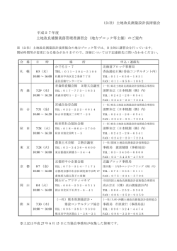 案内 - 土地改良測量設計技術協会
