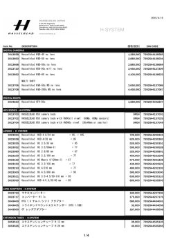 Hasselblad Pricelist 2015 0415 JP EAN CODE .xlsx
