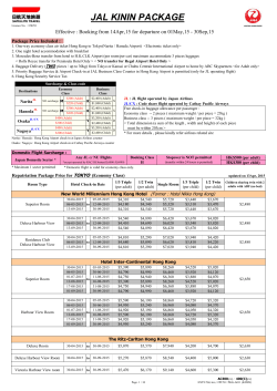 JAL KININ PACKAGE