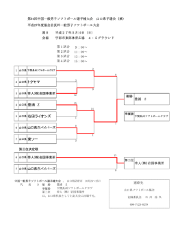 豊浦 Z トクヤマ 右田ライオンズ
