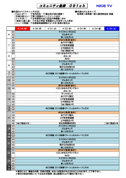 今週のナイスキャッチUOZU 今週のげんきキッズ 〈Catch UP↑〉 市内