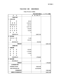 （案）、活動計算書（案）